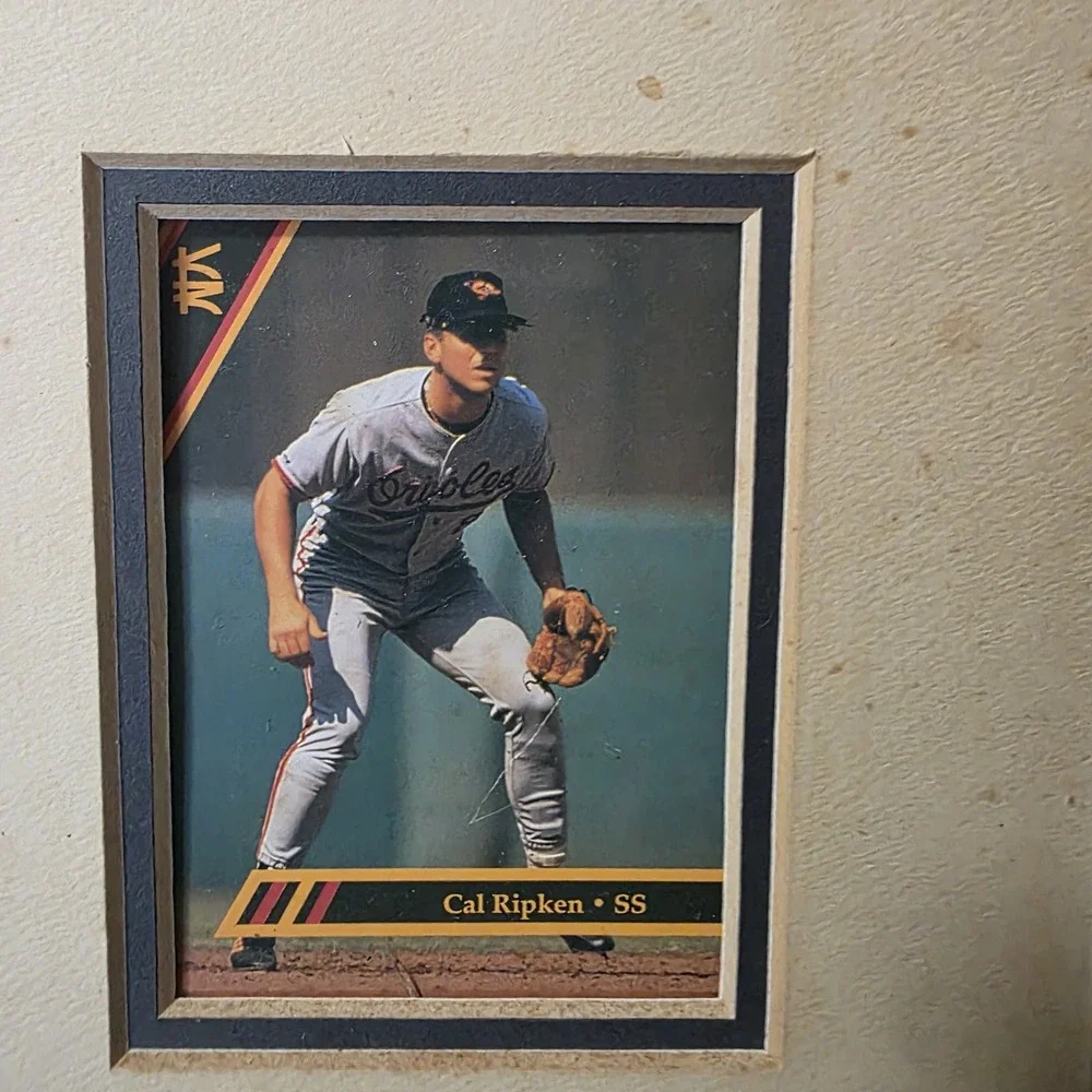 Vintage Baltimore Orioles Wall Art Cal Ripken MLB Baseball Framed‎ Plaque 90s